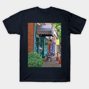 Alexandria VA - Restaurant With Brown Awning T-Shirt